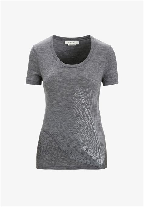 Icebreaker Merino Tech Lite Ii T Shirt Med Print Medium Grey Grå