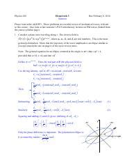 HW03 Sol Physics 436 Homework 3 Solution Due February 8 2016 Please