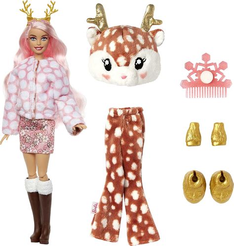 Barbie Cutie Reveal Snowflake Series Dolls Owl Deer Husky And Polar