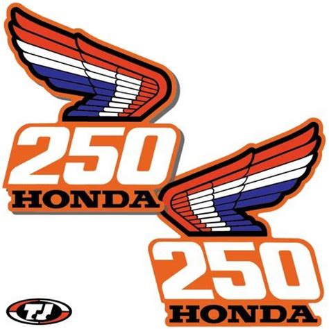 Dc Plastics Tank Side Panel Swingarm Decals Honda Cr