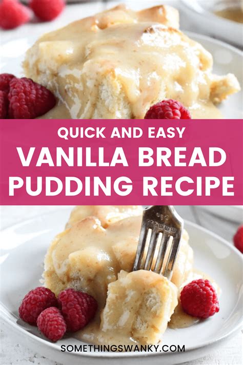 Easy Vanilla Bread Pudding Recipe - Something Swanky