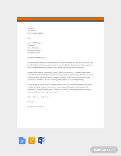 Letter Of Interest Templates In Pdf Google Docs Word Pages