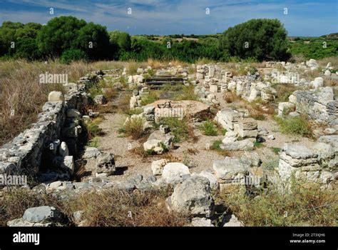 The Ruins Of Punic City Of Cornus Stock Photo Alamy