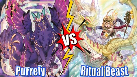 Purrely Vs Ritual Beast High Rated Db Yu Gi Oh Dueling Book Youtube