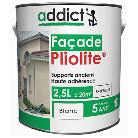 Peinture Fa Ade Pliolite Litres Blanc Addict