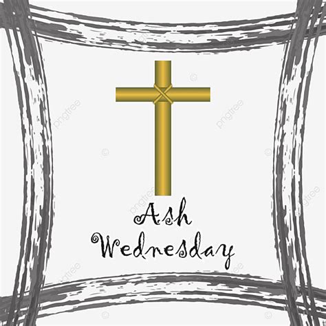 Ash Wednesday Cross Vector Hd PNG Images, Ash Wednesday With Cross, Ash ...