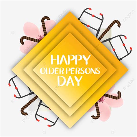 Older Person Vector Design Images Older Persons Day In 1 October With