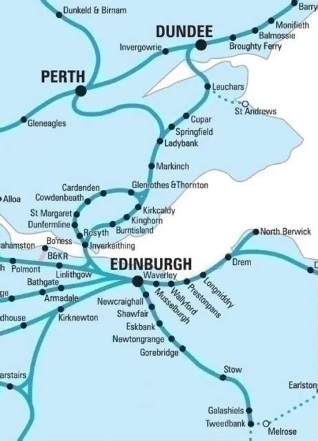 BRITISH ISLES TRAIN MAP (RAIL PASSENGER NETWORK) 2023 Size A0 Encapsulated EUR 60,84 - PicClick IT