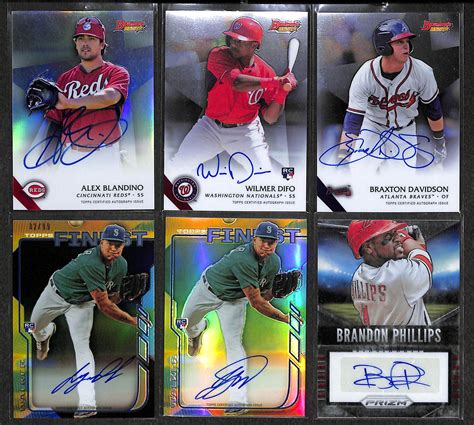 Lot Detail - Lot Of 24 Baseball Prospects Autograph Cards