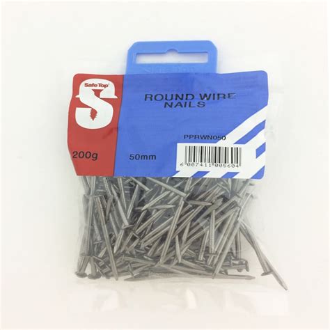 Pre Pack Round Wire Nail 50mm Quantity200g Safetop Cashbuild