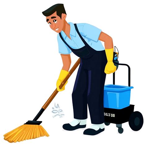 Download Janitor In Action Png Ttc