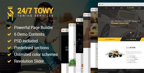 [download] Towy Emergency Auto Towing And Roadside Assistance Service Wordpress Theme