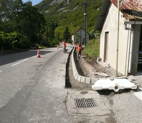 Culoz Travaux la commune sécurise la traversée de Châtel