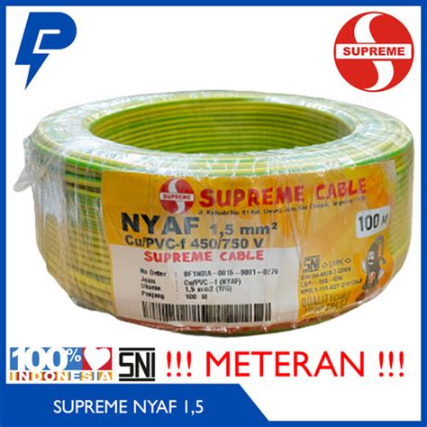 Jual Kabel Supreme Nyaf Mm Meteran Eceran Tunggal Serabut