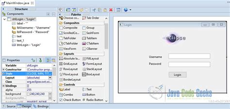 Eclipse Window Builder Tutorial For GUI Creation Java Code Geeks