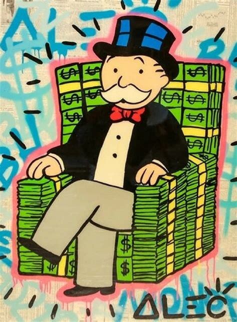 Artwork Alec Masked Monopoly Time Is Money Wall Art Canvas Etsy