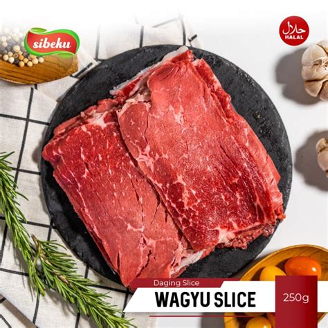 Jual Daging Sapi Wagyu Slice Beef Halal 250 Gram Frozen Food AUS