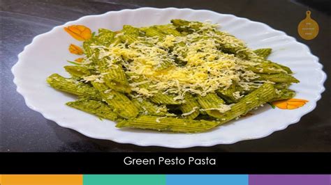 Green Pesto Pasta पेस्तो पास्ता Vegetarian Youtube