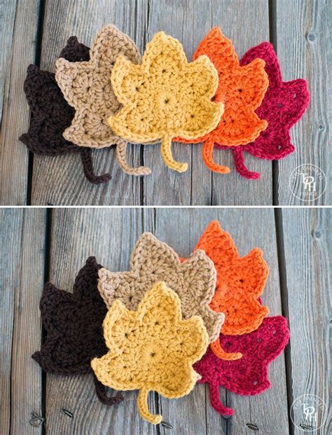 Crochet Leaves Free Pattern