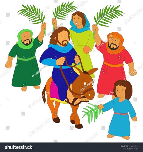 Jesus Enters Jerusalem Clip Art