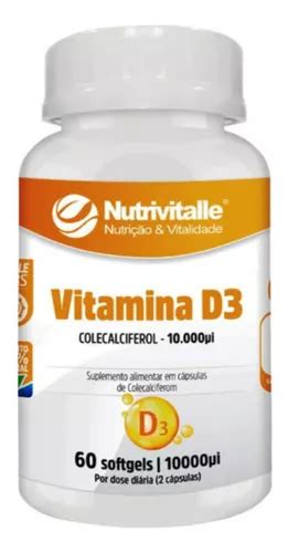 Kit Un Vitamina D Ui Capsulas Nutrivitalle Mercadolivre