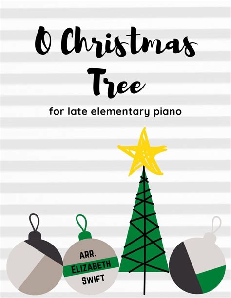 O Christmas Tree Sheet Music for Elementary Piano (Solo) - Melody Payne ...