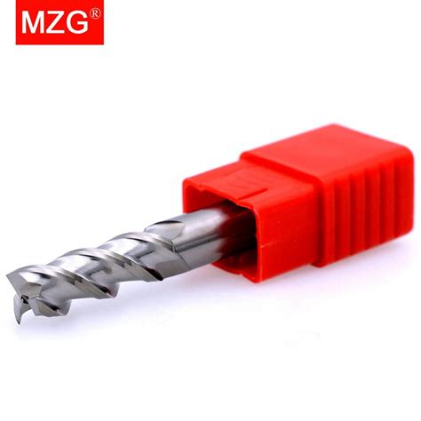 Mzg 3 Flute Cutting Hrc55 3mm 5mm 6mm Aluminium Copper Processing Cnc