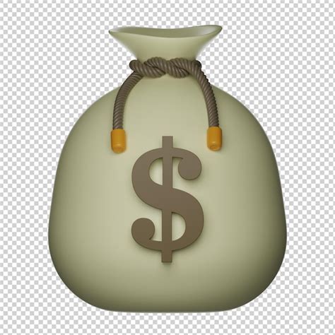 Premium Psd Dollar Money Bag D Illustration