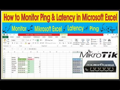 How To Monitor Ping Latency In Microsoft Excel Monitor Your Ip With