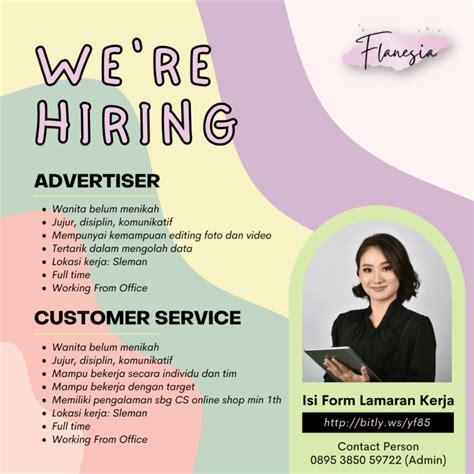 Lowongan Kerja Advertiser Customer Service Di Flanesia LokerJogja ID