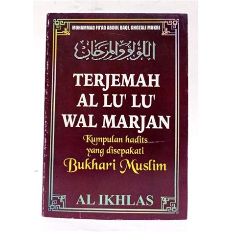 Jual Terjemah Al Lu Lu Wal Marjan Shopee Indonesia