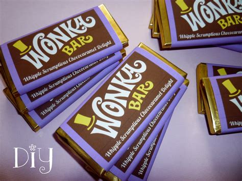 Wonka Bar Wrappers Wonka Bar Candy Bar Wrapper Template Willy Wonka ...