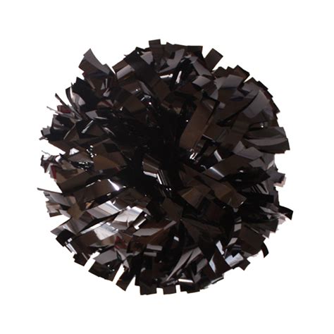 Metallic Black 6" Pom - I Love Cheer®