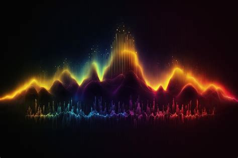 Ondas De Sonido Abstractas Forma De Onda De Audio De Frecuencia