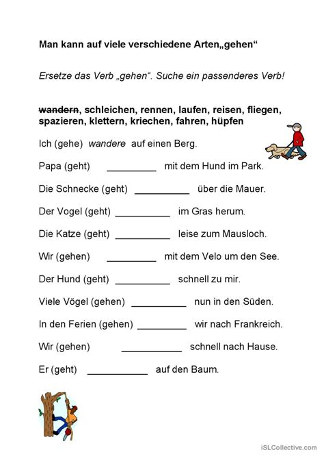 Gehen Allgemeines Leseverst Ndnis Deutsch Daf Arbeitsbl Tter Pdf Doc