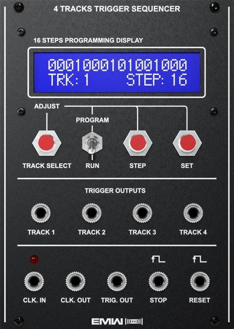 Emw Tracks Trigger Sequencer Eurorack Module On Modulargrid