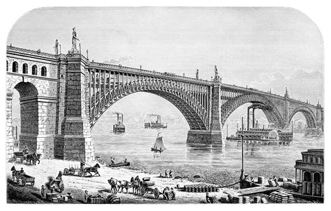 Eads Bridge – Old Book Illustrations