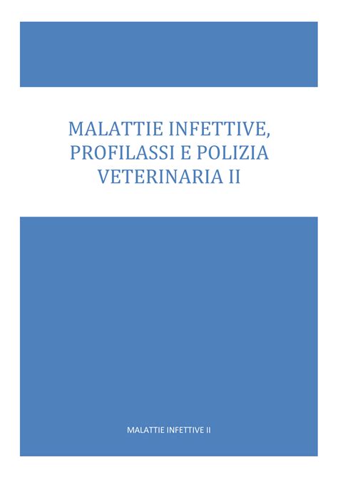 Malattie Infettive Completo Malattie Infettive Ii Malattie