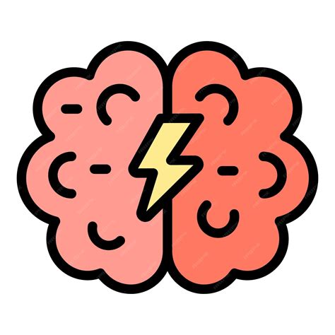 Premium Vector | Brainstorming icon outline vector panic attack anxiety