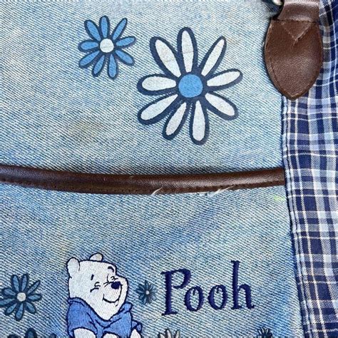 Vintage Winnie The Pooh Denim Duffle Bag Some Depop