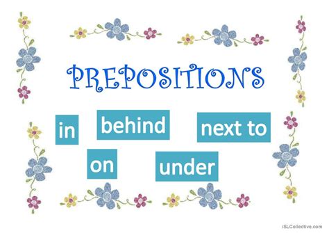 Prepositions General Readin English Esl Powerpoints