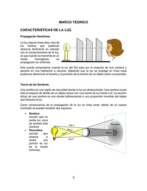 Solution Practica 3 Caracteristicas De La Luz Propagacion Rectilinea