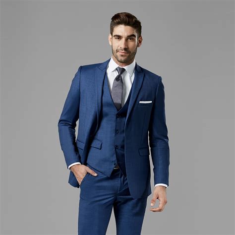 Mystic Blue Peak Lapel Suit Blue Suit Wedding Wedding Suits Men