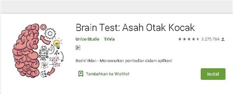 Kunci Jawaban Brain Test Level Brain Test Level