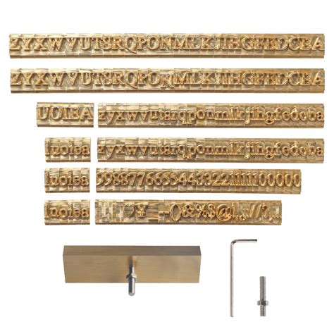 ZONEPACK Copper Brass Stamping Flexible Letters Numbers Alphabets