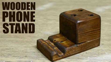 Diy Wooden Phone Stand Youtube