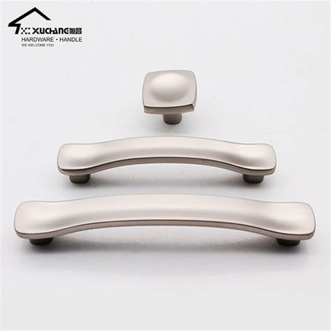 Modern Zinc Alloy Cabinet Pull Bedroom Furniture Drawer Square Knob