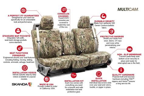 Coverking® - Multicam™ Camo Custom Seat Covers