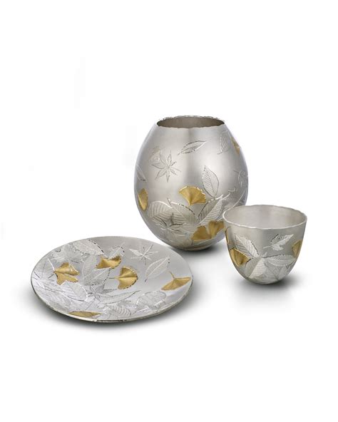 Autumn Leaves Dish Kyosun Jung Silversmith