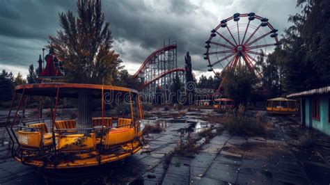 Abandoned Theme Park Haunting Abandoned Amusement Park Shrouded In